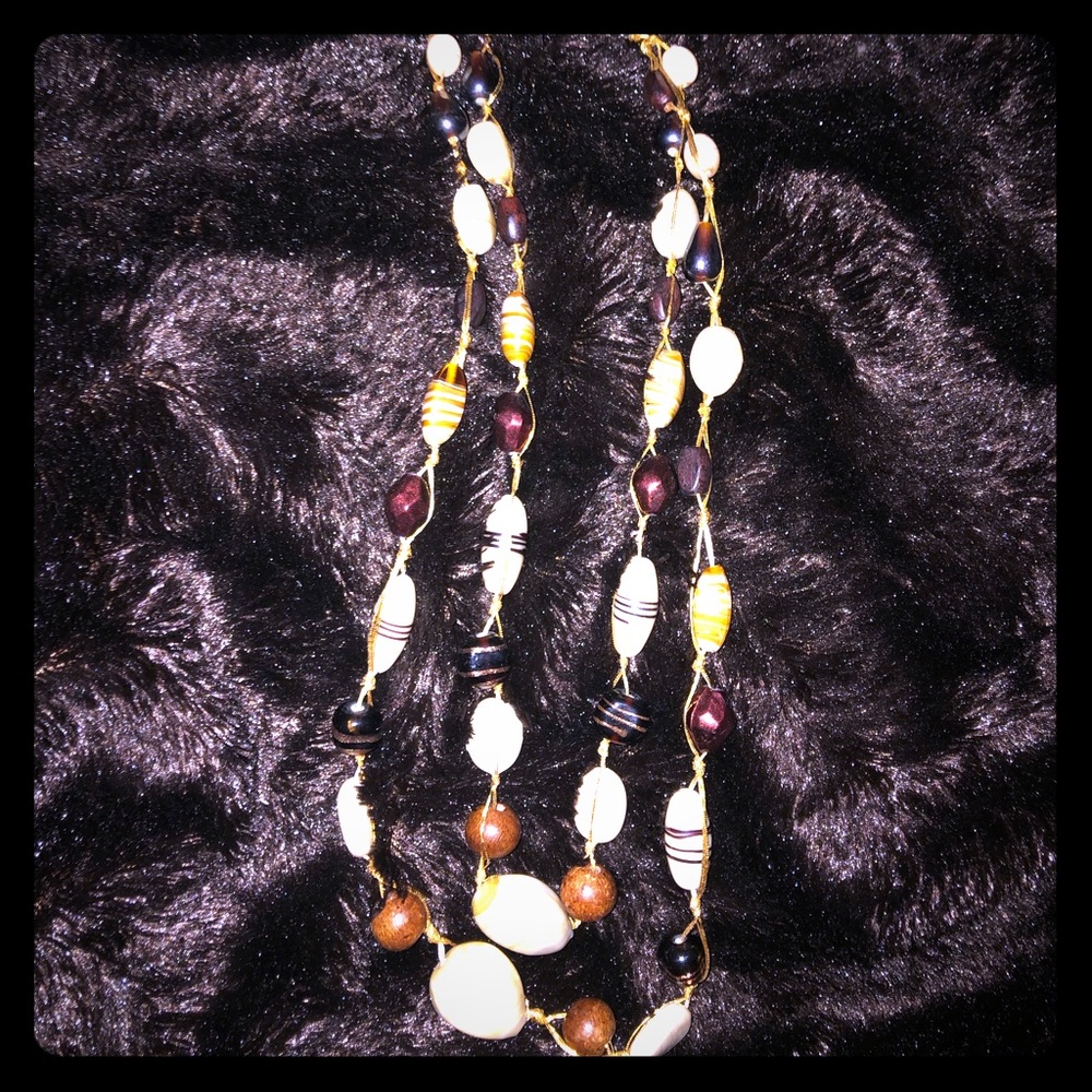 Double strand Beaded Necklace